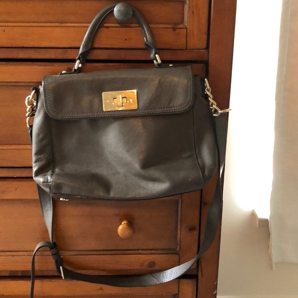 Gray Kate Spade purse